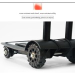 Folding Hand Truck Dolly 90 lbs Heavy Duty Utility Cart with 4 Wheels Lightweight Compact Design for Moving Travel Shopping